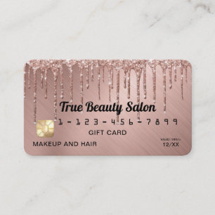Chic Ro Metallic Glitter Drifts Gift Kredit Visitkort