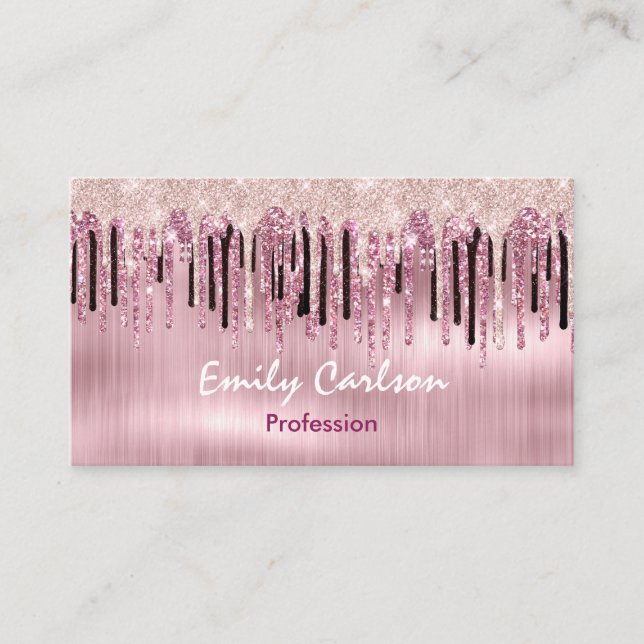 Chic ro  rosa - droppning tidsbeställning kort (Framsida)