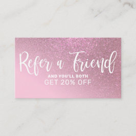 Chic Ro Rosa Glitter övertoningstyp Rabattkort