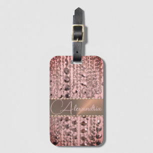 Chic Ro Stringed Pärlor resaggage Tagg Bagagebricka