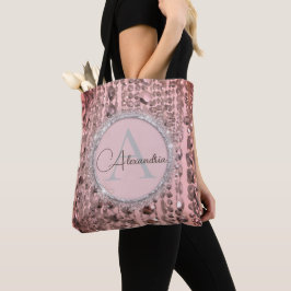 Chic Ro Stringed Pärlor Tote Bag Tygkasse