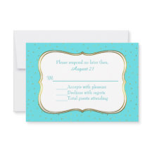 Chic Robins Egg Blue- och Guld-Bröllop OSA