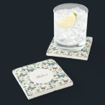 Chic Romantic Blue Butterflies Möhippa Stenunderlägg<br><div class="desc">Chic Romantic Blue Butterflies Möhippa Bröllop födelsedagen</div>