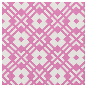 Chic rosa abstrakt geometrisk mönster tyg