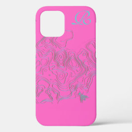 Chic Rosa Bee Monogram Fodral-Mate iphone case