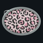 Chic Rosa Black Leopard Skriv ut<br><div class="desc">Chic bälte-låsbeslag med trendig leopard tryckt rosa och svart på  rosa.</div>