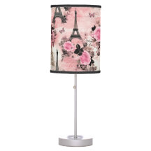Chic Rosa Black & White Eiffel Torn Paris Fransk