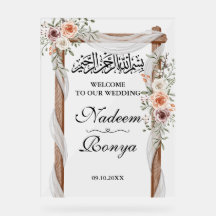 Chic Rosa Blommigt Muslimska arabiska Party