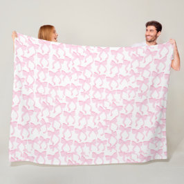 Chic Rosa Bows Fleecefilt