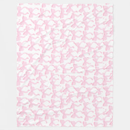 Chic Rosa Bows Fleecefilt