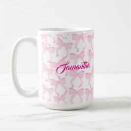 Chic Rosa Bows Kaffemugg