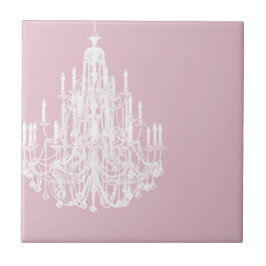 Chic Rosa Chandelier Kakelplatta