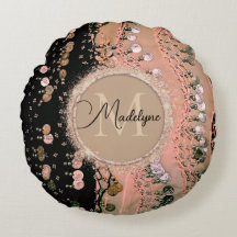 Chic Rosa Coral and Black Gypsy Scarf