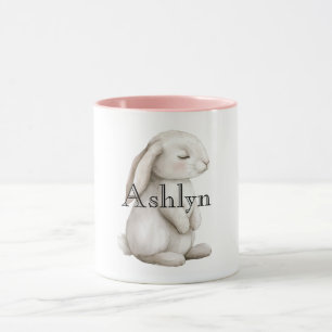 Chic Rosa Cute Bunny Mugg
