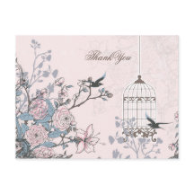 Chic rosa fågelburk, love birds Tack