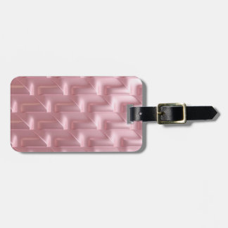 Chic Rosa Geometric Luggage Tag - Snyggt Bagagebricka