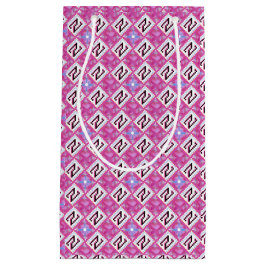 Chic Rosa Geometrisk Alfabet N Initial