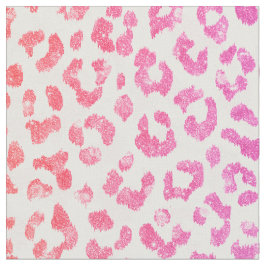 Chic rosa glitter cheetah print mönster tyg