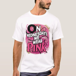 Chic Rosa Glitter: "På onsdagar ska vi Bära Rosa" T Shirt