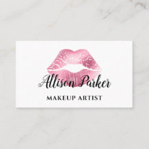 Chic rosa glitterläpp Makeup Artist