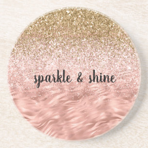 Chic Rosa Glitz Zebra tryck Underlägg