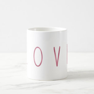 Chic Rosa Gnistra Kärlek Kaffemugg