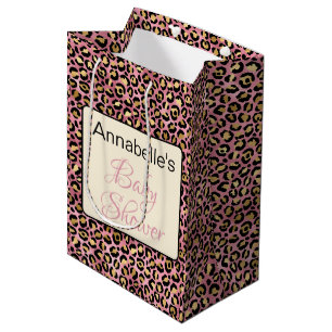 Chic Rosa Guld Leopard Mönster Baby Shower Gift