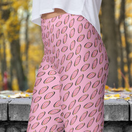 Chic Rosa Helix Mönster Leggings
