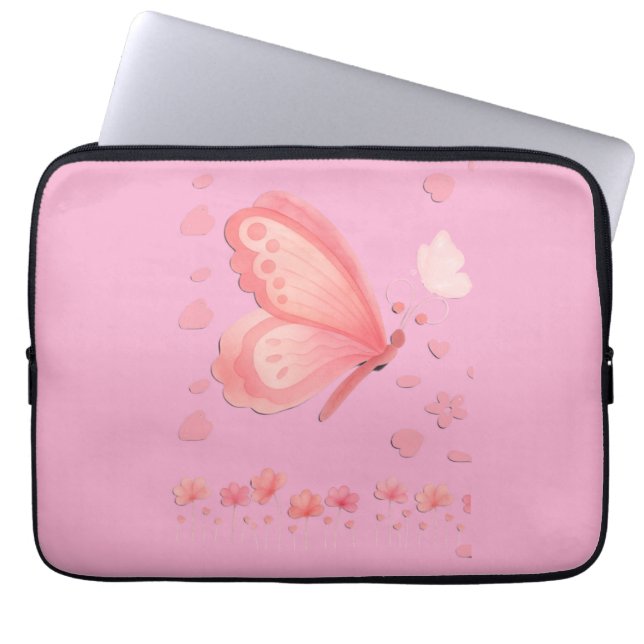 Chic rosa iPad-fodral – Stylsamt och skyddande Swa Laptop Fodral (Framsidan)