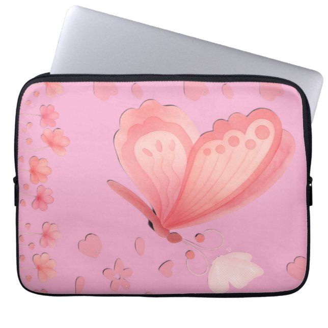 Chic rosa iPad-fodral – Stylsamt och skyddande Swa Laptop Fodral (Framsidan)