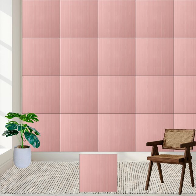 Chic Rosa keramiska plattor av keramiskt trä Kakelplatta (Chic Pink Wood Grain Ceramic Tile)