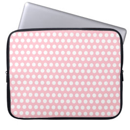 Chic Rosa Laptop sleeve med vita Polka dots
