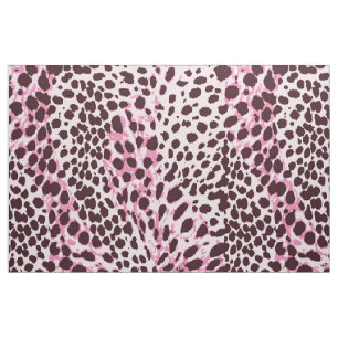 Chic Rosa Leopard print mönster anpassa Tyg