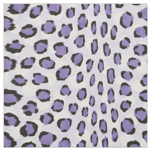Chic rosa lila Black cheetah print mönster Tyg