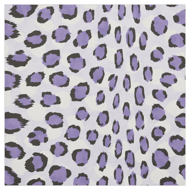 Chic rosa  lila Black cheetah print mönster Tyg (Provkarta)
