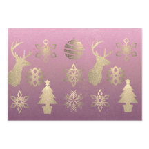 Chic Rosa Marble Harlequin julsymboler