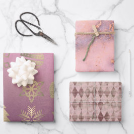 Chic Rosa  Marble Harlequin julsymboler