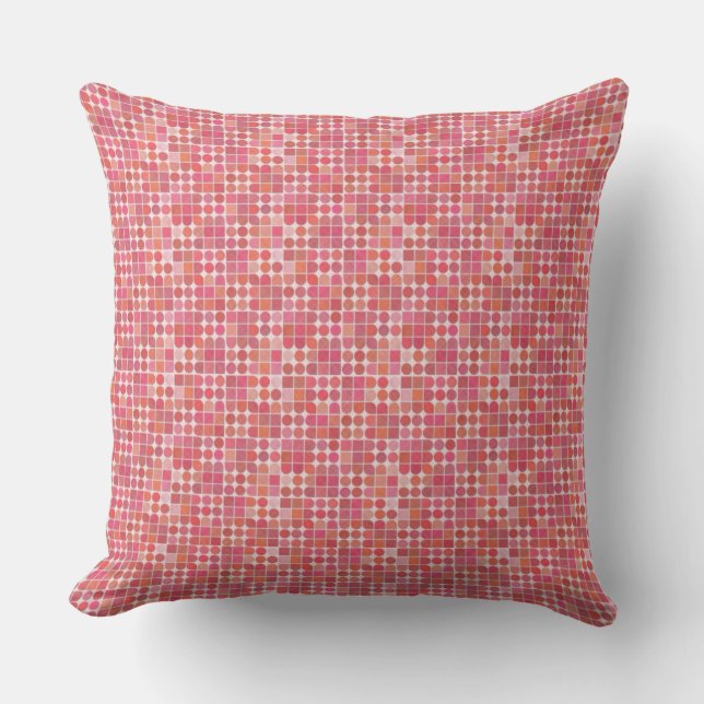 Chic Rosa Modern kontrollerad Dekorativ kudde (Framsida)
