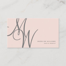 Chic  Rosa Modern Monogram Script Initialer