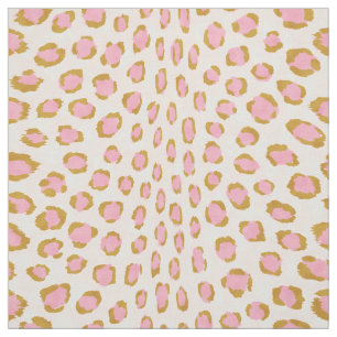 Chic rosa och guld cheetah print mönster tyg