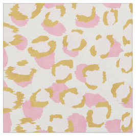 Chic rosa och guld cheetah print mönster tyg