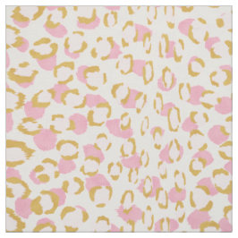 Chic rosa och guld cheetah print mönster tyg