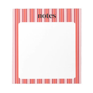 Chic Rosa och Red Anpassade Stationery Anteckningsblock