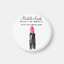 Chic rosa och svart vattenfärgsläppstift Makeup