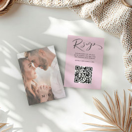 Chic  Rosa QR-kod OSA Bröllop