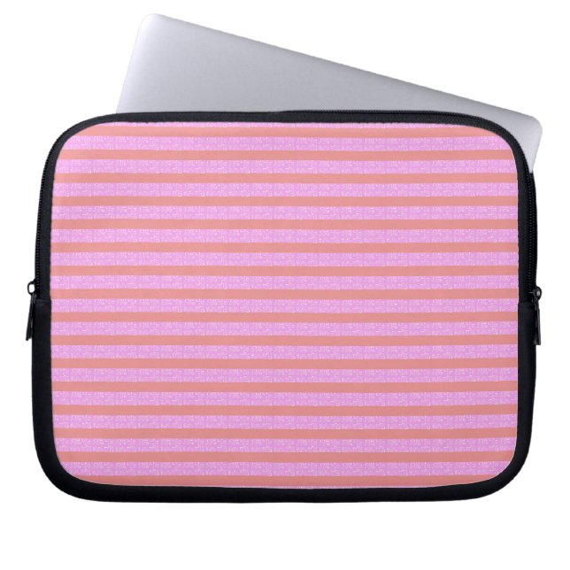 Chic Rosa Rand Geometric Electronics Bag Laptop Fodral (Framsidan)