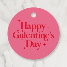 Chic Rosa Red Gnistra Lycklig Galentines Day