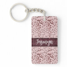 Chic Rosa ros  Glittery Marble Personlig