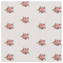 Chic Rosa ros och Rand Fabric
