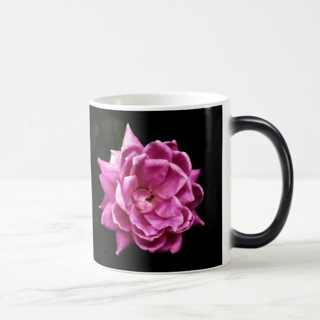 Chic Rosa ros Photo Magisk Mugg (Höger)
